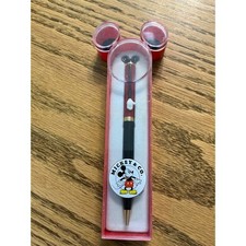 Bolígrafo de colección Disney Mickey & Co rojo negro estuche oreja de Mickey coleccionable