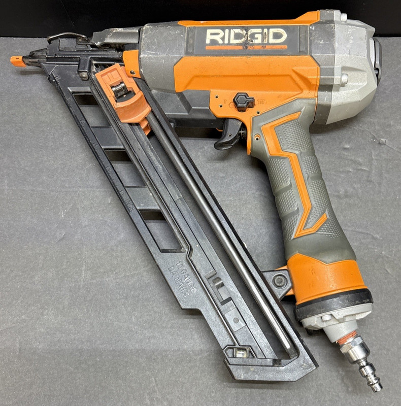 RIDGID Pneumatic 15-Gauge 2-1/2 in. Angled Finish Nailer Tool Only R250AFF