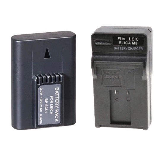 Premium Cell 1700mAh Battery + Charger for Leica M8, M9 14464