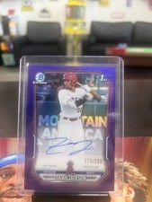 2026 Bowman Baseball Isaiah Jackson 1st Bowman Purple Chrome Auto /250 #CPA-IJ