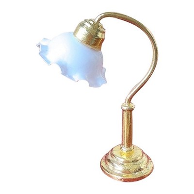 Realistic White Lamp Model for Dollhouses Bedroom Table Light Photo Props