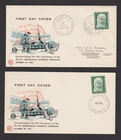 AUSTRALIA AAT PAIR OF WESLEY WCS FDC 1961 5d ONE UNADDRESSED