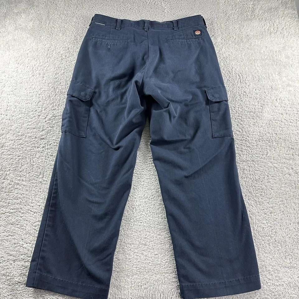 Pantalones DE COLECCIÓN Rojo Kap Para Hombre 34x30 (34x28.5) Azul Marino Ropa de Trabajo Carga Utilidad Foto 2 de 4