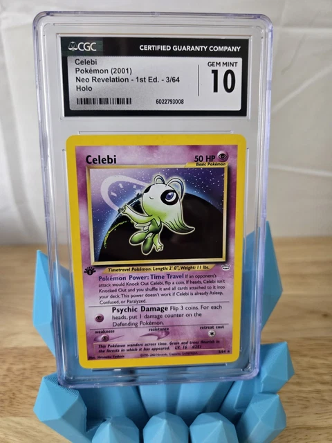 Celebi Neo Revelation 1st Edition Holo 3/64 Pokemon TCG Card CGC 10