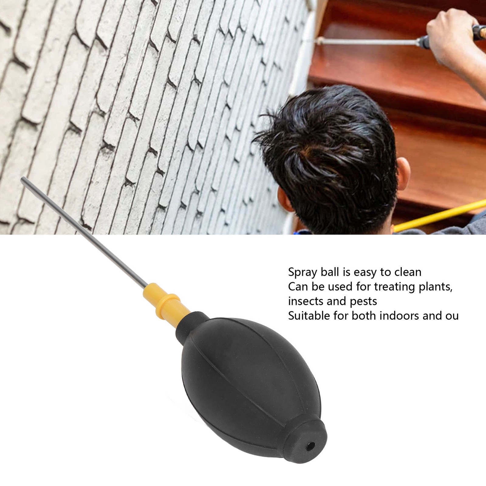 Handheld Termite Dispenser Pest Control Sprayer Dispenser Bulb Duster Insecticid
