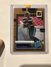 2022 Donruss Clearly Rated Rookie Kenneth Walker III 9/75 Kansas City Chiefs 