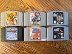Nintendo 64 Game Lot of 6 Games Authentic Tested N64