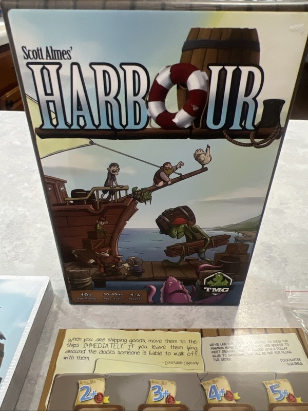 Harbour TMG Tasty Minstrel Board Game  100% Complete Never Player Belfort Promos