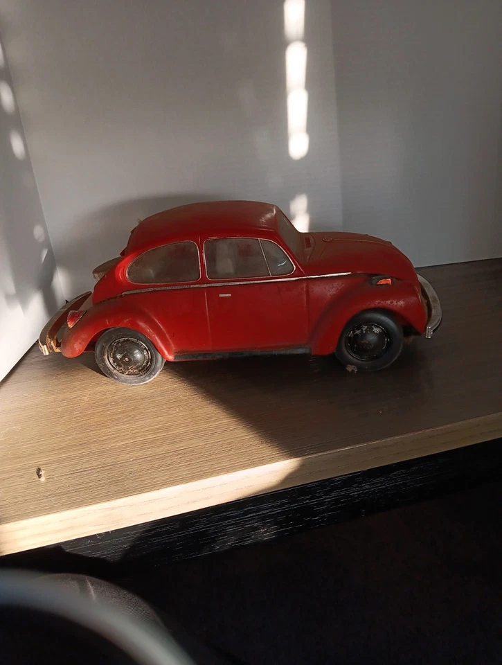 Jarra de whisky Jim Beam Volkswagen Blue Beetle años 70 vintage coche Foto 3 de 4