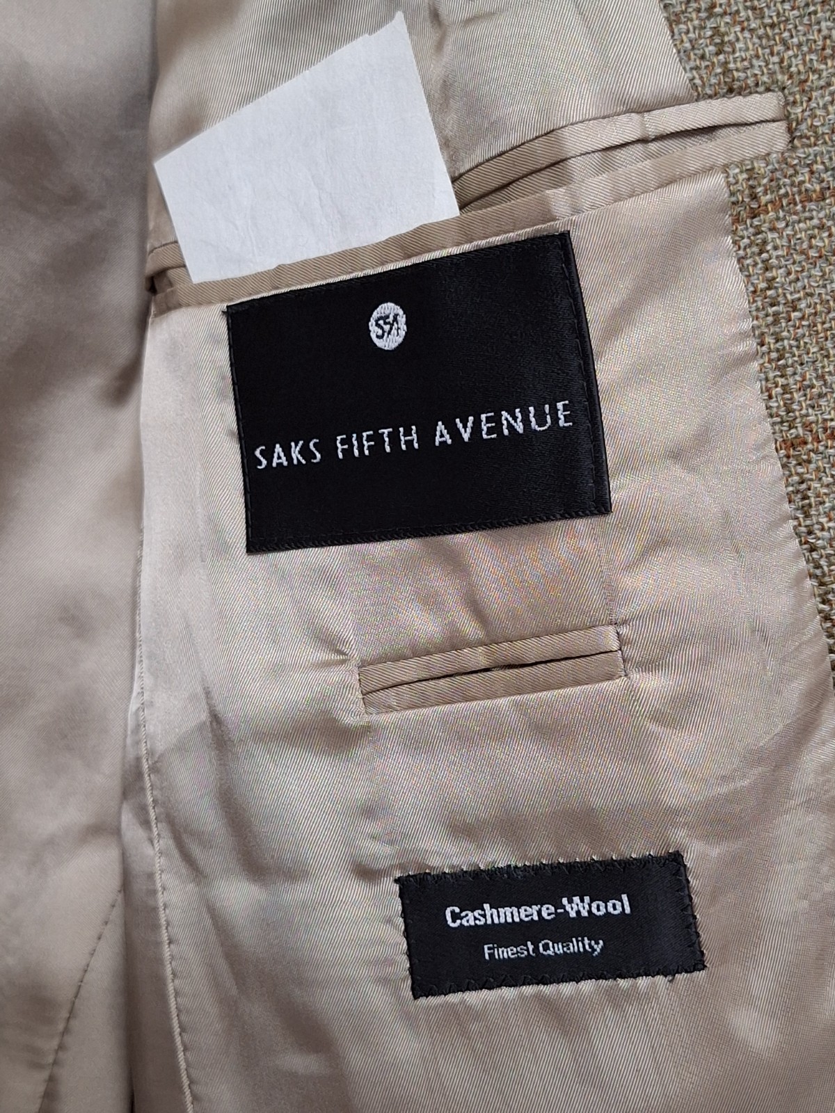 Vintage Saks Fifth x Hugo Boss Apollon Blazer Mens 38R Cashmere Wool Sport Coat thumbnail 9