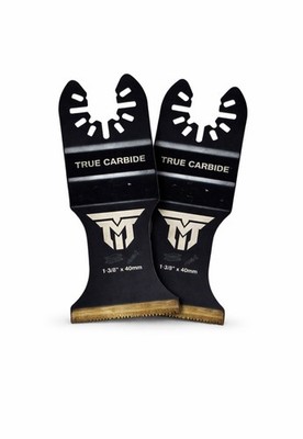 TMI True Carbide Oscillating Multi Tool Blade 1-3/8  40mm Heavy Duty 2 Pack