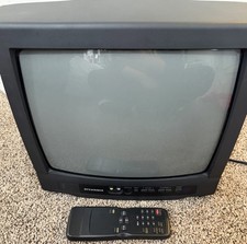 Sylvania 6413TE 13  Retro Gaming CRT TV Played and Tested with remote