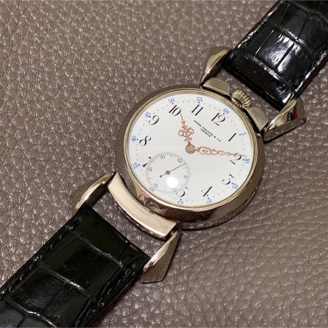 Patek Philippe Pocket Watch Movement Late 1800s Skeleton Back Wristwatch Vintage