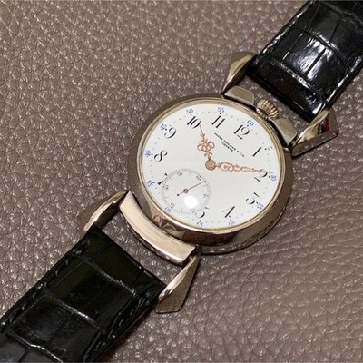 Patek Philippe Pocket Watch Movement Late 1800s Skeleton Back