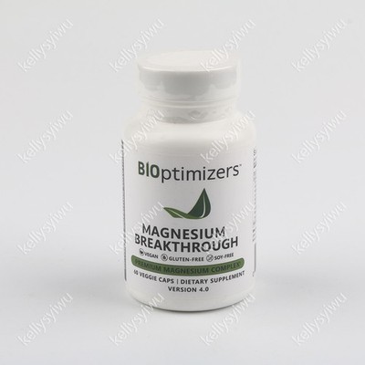 BiOptimizers Breakthrough Magnesium 4.0   60 Capsules（1-3 pack）