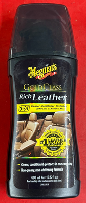 #ad MEGUIARS GOLD CLASS RICH LEATHER CLEANER amp; CONDITIONER 400ml LIQUID CAR SEATS $36.99