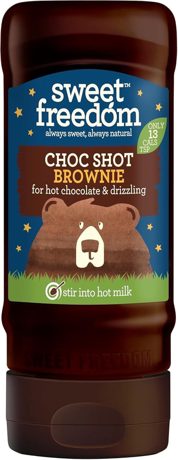 Sweet Freedom Choc Shot Brownie 320g Refined Sugar Free Chocolate Syrup for