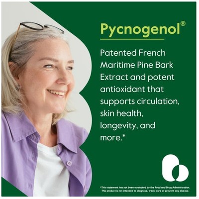 Pure Pycnogenol Supplement - 60 Capsules, Gluten-Free