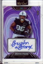 brenton strange rc rookie draft auto autograph penn state psu college #/15 2023