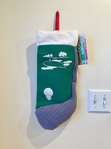 Golf-Themed Christmas Stocking by Bellingham Collection (with tags)