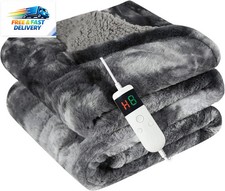 Electric Heated Blanket Throw 50''X60''Size Faux Fur Heating Blanket 10 Heating