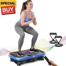 Vibration Plate Fitness Platform Exercise Machine Vibrating Shaking Full Body Sh