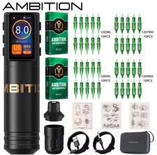 Ambition Stroke 3.5mm Ninja Max Wireless Tattoo Pen Machine Coreless Motor Kit