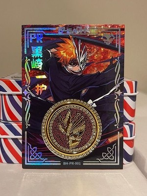 Bleach PR 01 Ichigo Rare Diamond Coin Card  Anime Holo Card