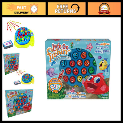 58-Piece Let's Go Fishin' Combo Game Set with Go Fish Card Game - Family Fun!