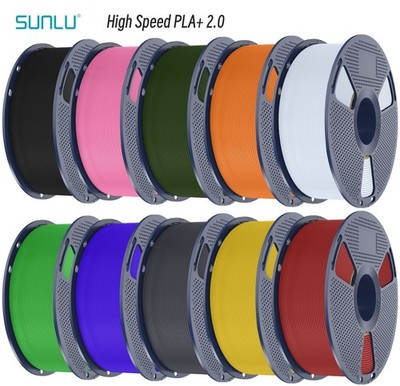 SUNLU 1.75mm High Speed PLA+ 2.0 Filament Very Liquid Rapid For 3D Printer
