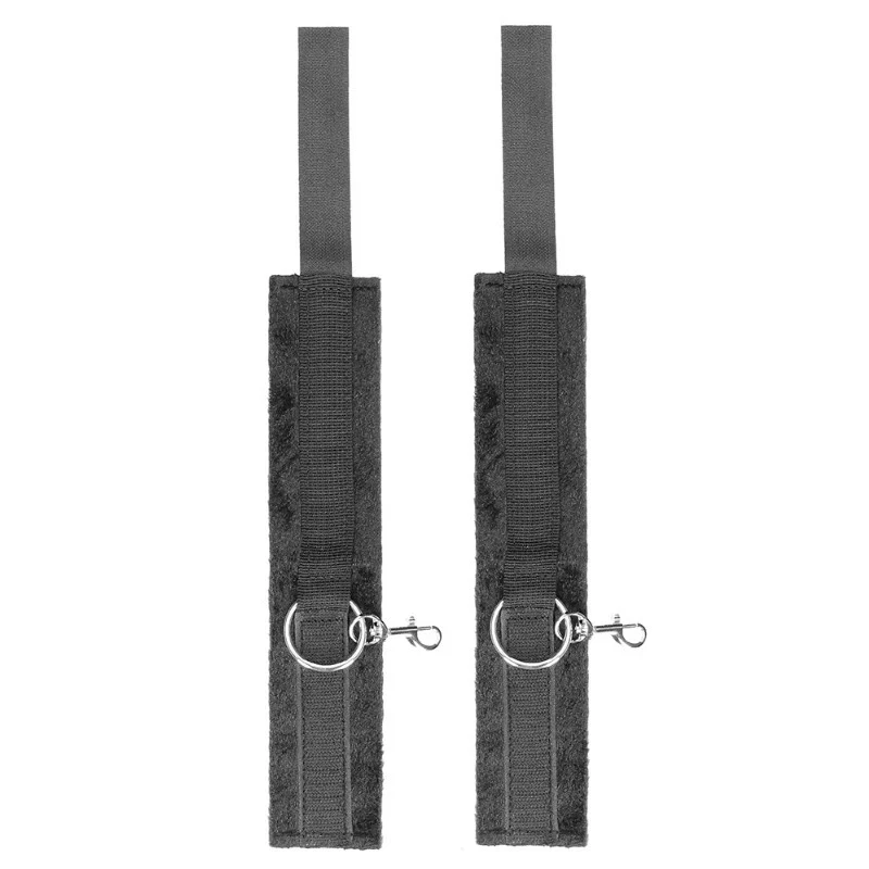 Shots Ouch! Corbata Hogtie blanca y negra con puños de mano y tobillo Foto 3 de 4