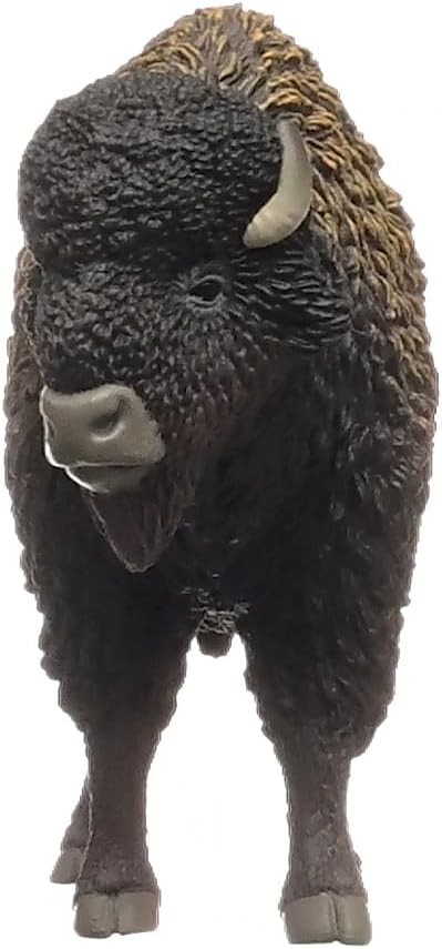 Wild Life - Large, 5" North American Bison Figurine. Realistic, Hand-Painted Har