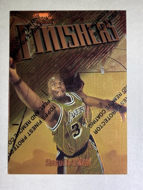 Topps 1996-97 Finest Finishers Shaquille O'Neal Lakers #50 HOF