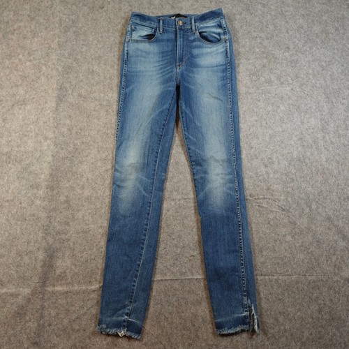 3x1 NYC Jeans Womens 24 High Rise Skinny Cropped Frayed Hem Coco Wash