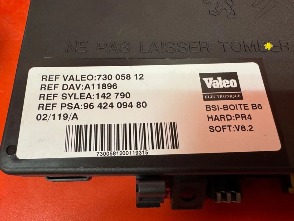 CITROEN XSARA PICASSO 2.0 HDI KIT DEMARRAGE CALCULATEUR 0281010595 9642014980 - Photo 4/4