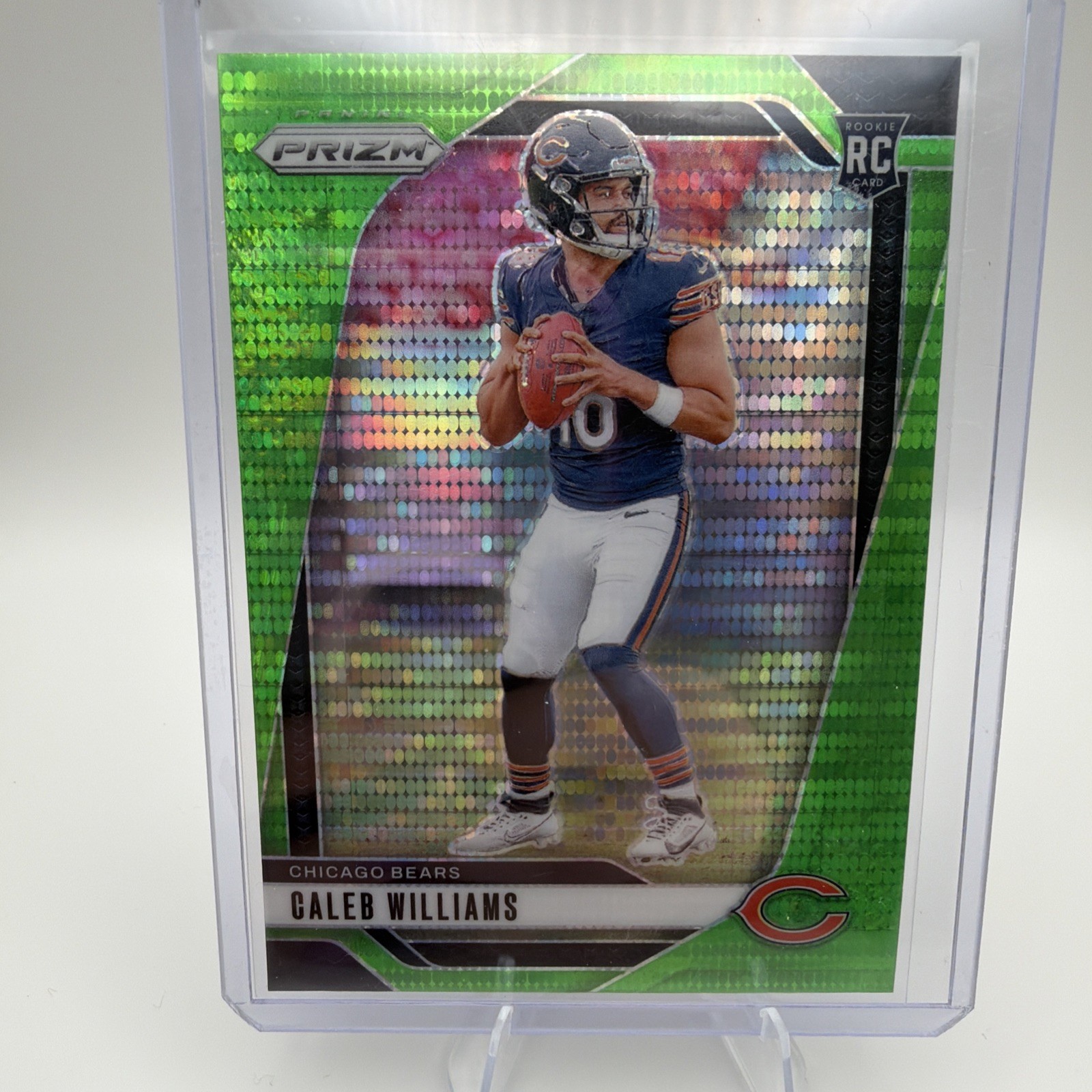 2024 Panini Prizm - Rookies Caleb Williams #301 Neon Green Pulsar Prizm (RC)