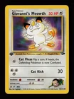 Giovanni's Meowth 74/132 1st Edition Common Gym Challenge Pokemon Cards