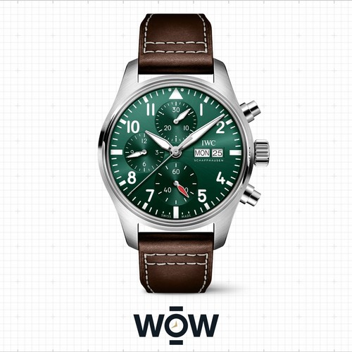 IWC PILOT'S CHRONOGRAPH 41 RACING GREEN DIAL WATCH - IW388103 - NEW!!