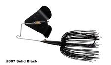 Teckel MAXQUEAKER 3/8oz #007 SOLID BLACK Color Buzzbait Topwater NEW Japan