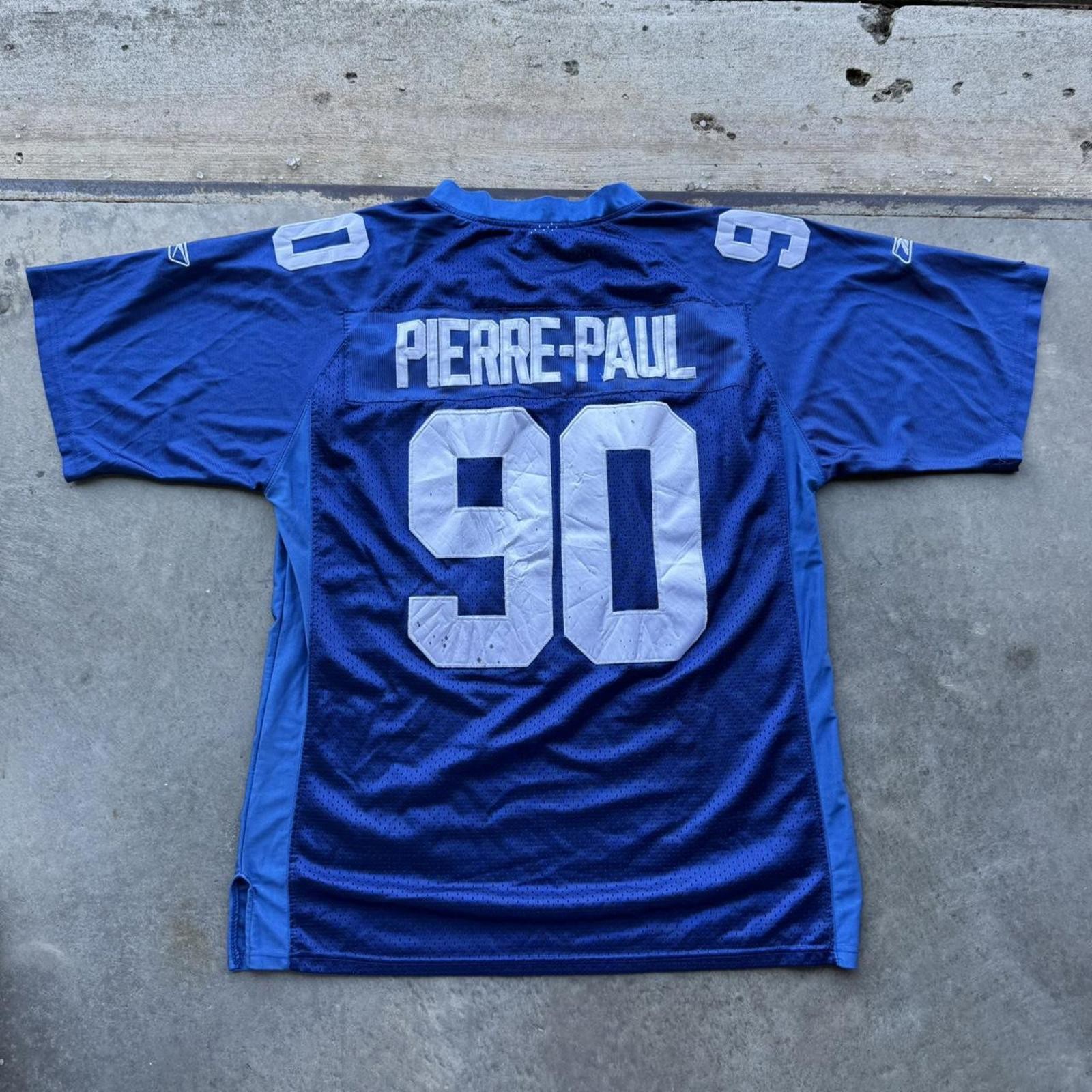 New York Giants Pierre-Paul Reebok Men's Size 52 Super Bowl XLVI Jersey sz large thumbnail 2