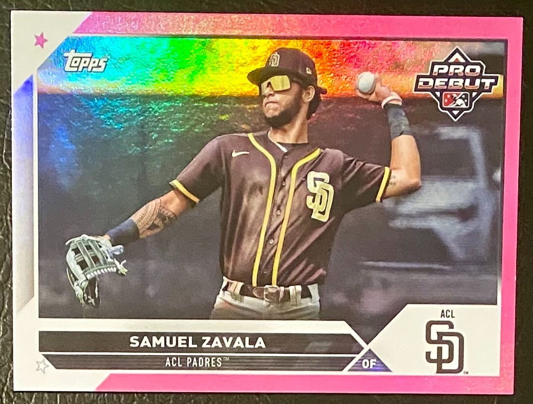 2023 Topps Pro Debut - Samuel Zavala #PD-65 Fuchsia Foil