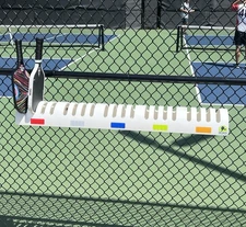 Pickleball PVC Paddle Rack/Holds 1-20 Paddles/Arrange Who's Next Up