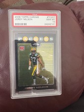 Jordy Nelson 2008 Topps chrome #207 PSA 10 Rookie card