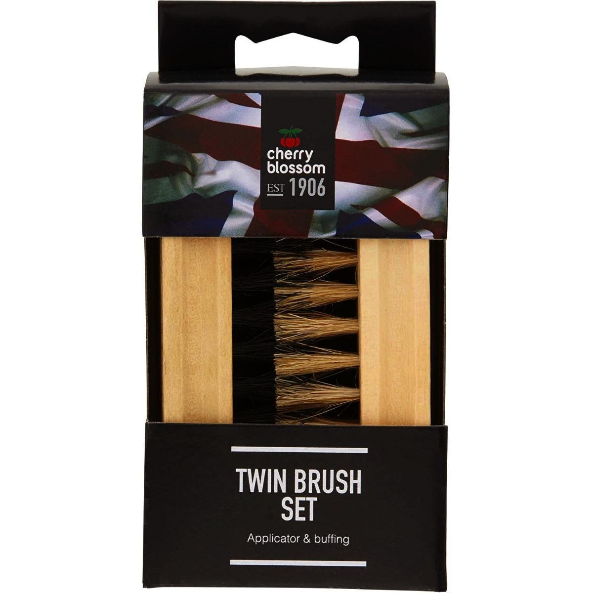 Cherry Blossom Platinum Shoe Brush Set