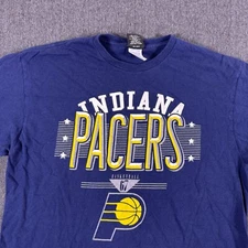 UNK Mens Heather Blue Short Sleeve Indiana Pacers NBA Basketball T-Shirt Size L