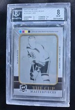 BOBBY ORR 2011-12 THE CUP MASTERPIECES PRINTING PLATES BLACK PLATE BGS 8 #'d 1/1