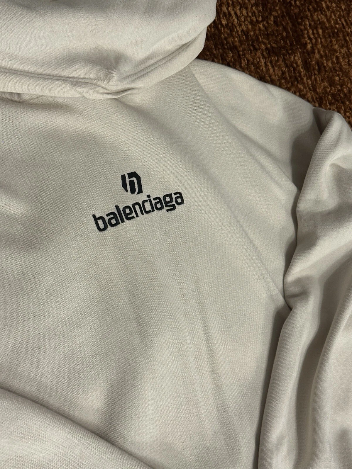 felpa con cappuccio balenciaga