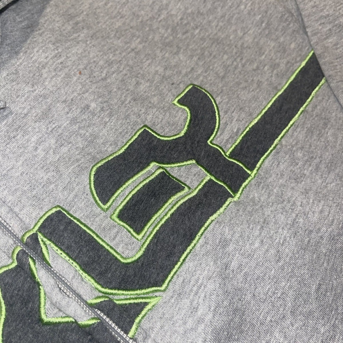 Vintage Oakley Full Zip Hoodie Embroidered Spellout 2009 Y2K