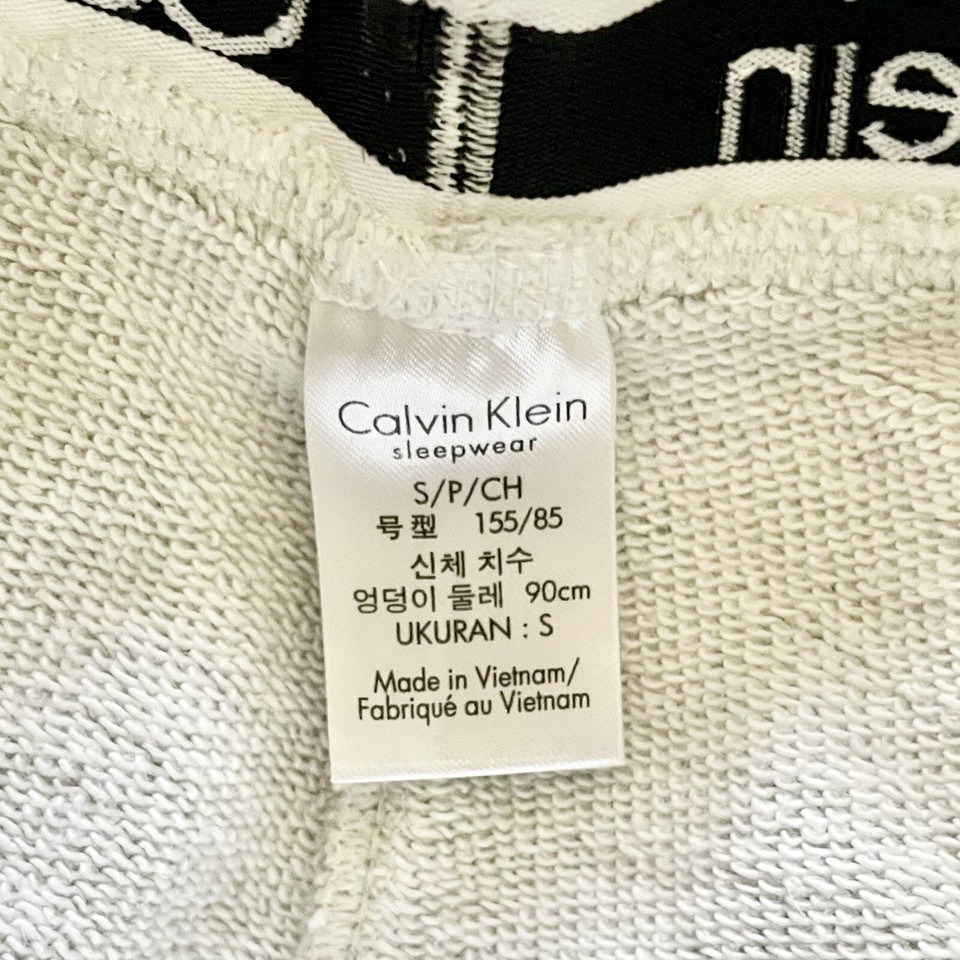 CALVIN KLEIN Women's Size Small Light Grey Modern Cotton Sleep Shorts