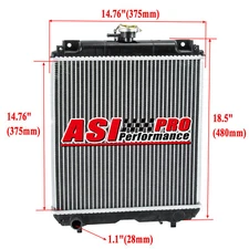 Aluminum Core Radiator for Kubota U35 U35-3 KX91-3 KX91-3S KX91-3S2 RC41142300